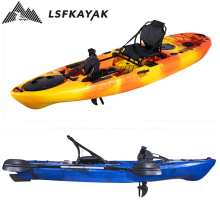 LSF Single Seat One Paddler 10FT Fishing Foot Pedal Drive HDPE Plastic Kayak